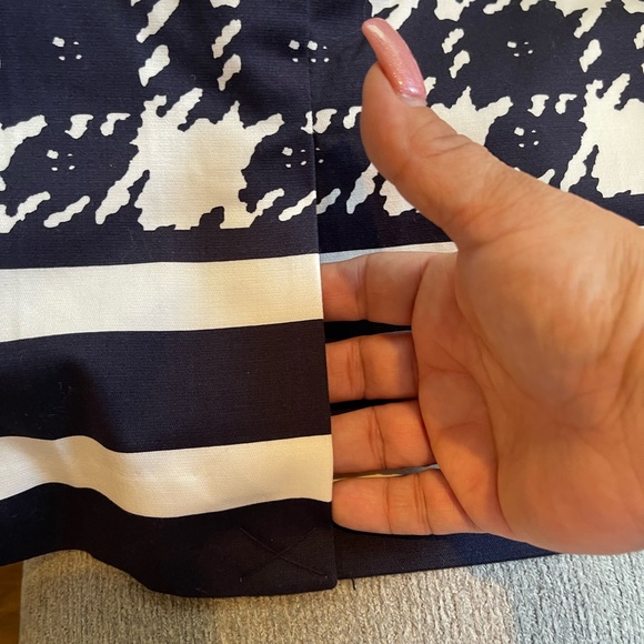 NWT Limited Navy & White Houndstooth Pencil Skirt size 16 - Picture 10 of 12